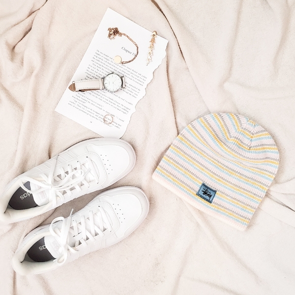 Stussy Accessories - STÜSSY pastel colored striped beanie OS trendy EUC